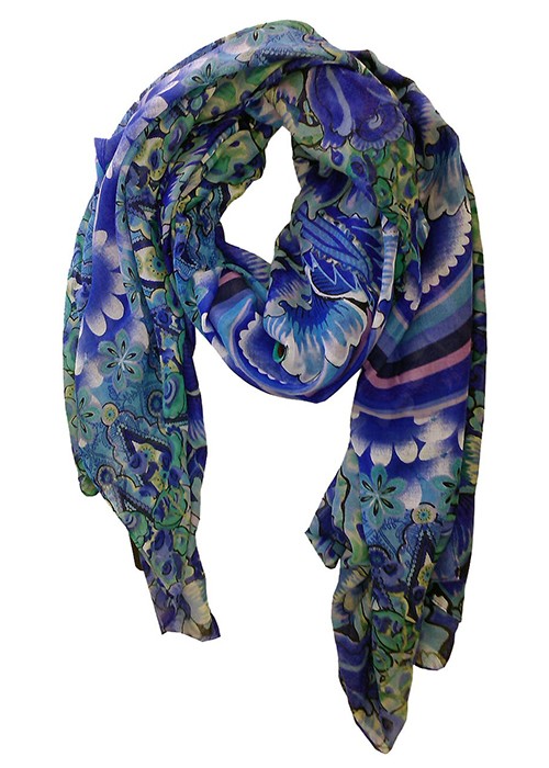 Desigual noi sl, kendo FOULARD PADOCKALEI BLUE