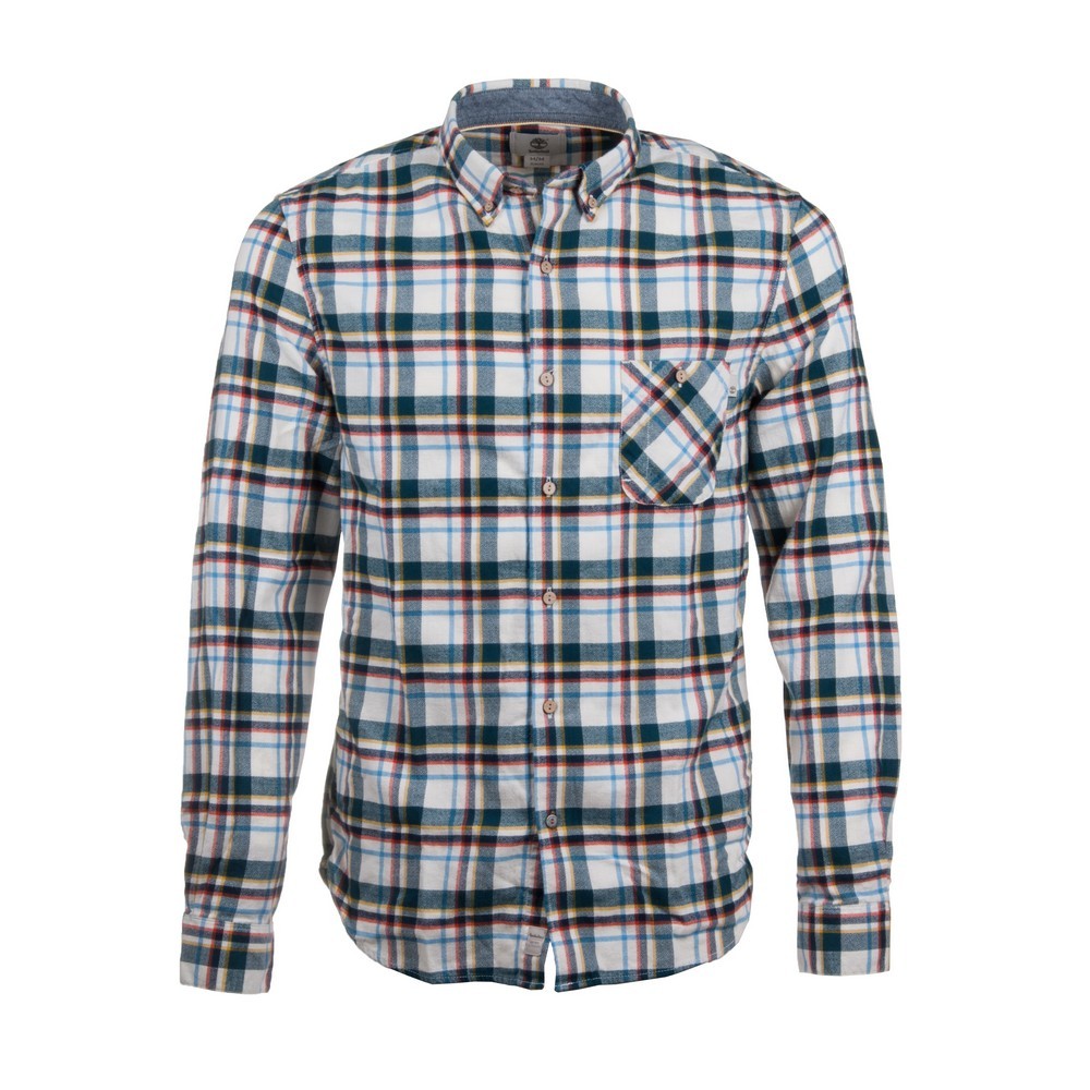 Timberland frfi ing Long Sleeve Flanell Contemporary Plaid Shirt